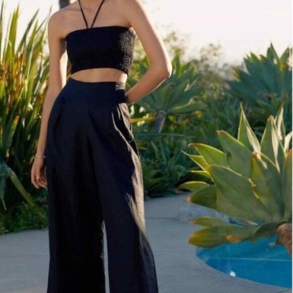 Faithful the Brand Linen Set - Pants and Smocked Top - Size 4 - Picture 1 of 11